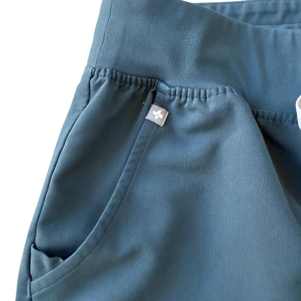 FIGS Technical Collection Navy Blue Jogger Scrub Pants Men Medium Cargo Pockets